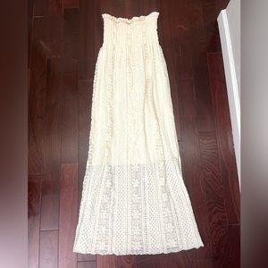 d’closet Sleeveless Maxi Dress Cream - Size Small